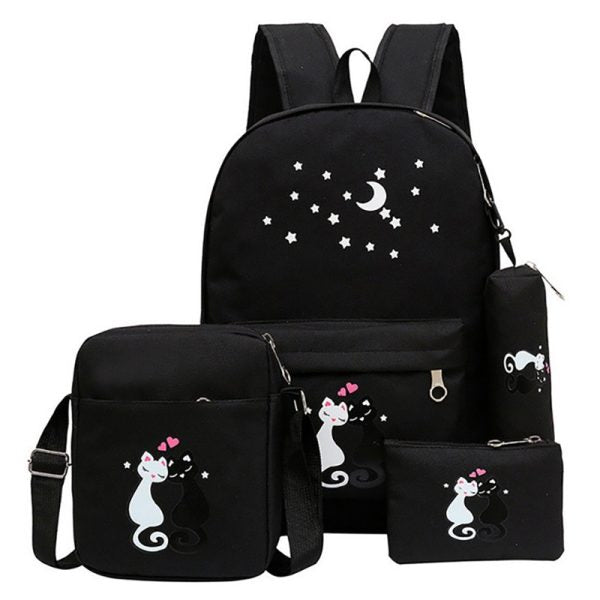 4-Piece School Bag Set/ School Bag For Fashion Kids