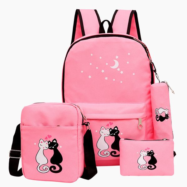 4-Piece School Bag Set/ School Bag For Fashion Kids