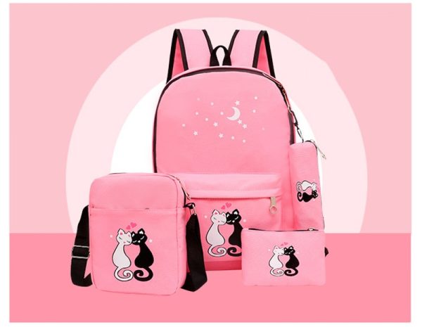 4-Piece School Bag Set/ School Bag For Fashion Kids