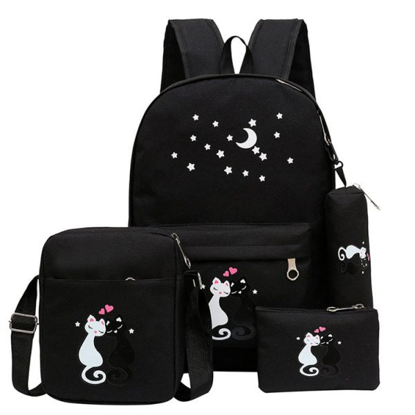 4-Piece School Bag Set/ School Bag For Fashion Kids