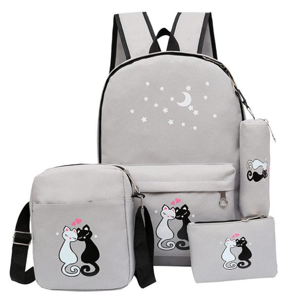 4-Piece School Bag Set/ School Bag For Fashion Kids
