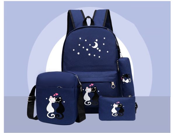 4-Piece School Bag Set/ School Bag For Fashion Kids