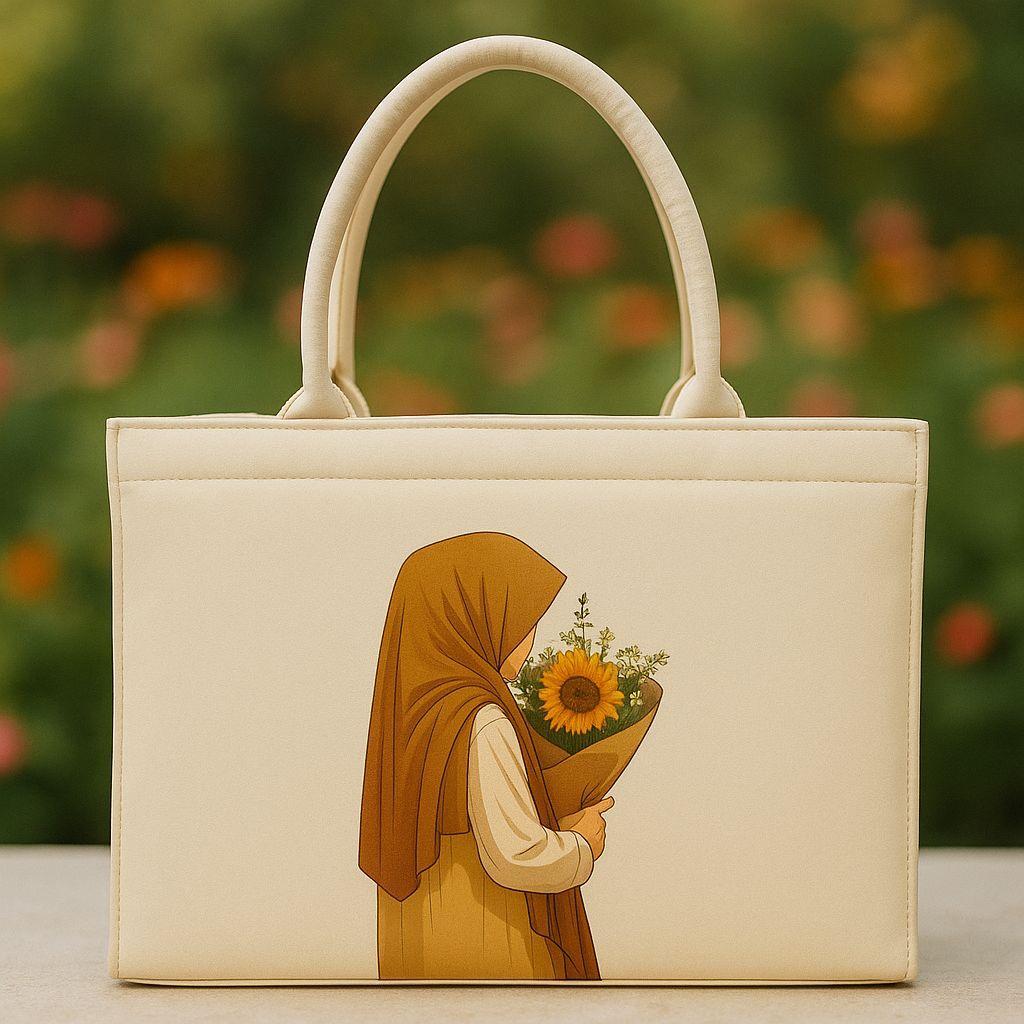 Girl's Canvas Printed Handbag