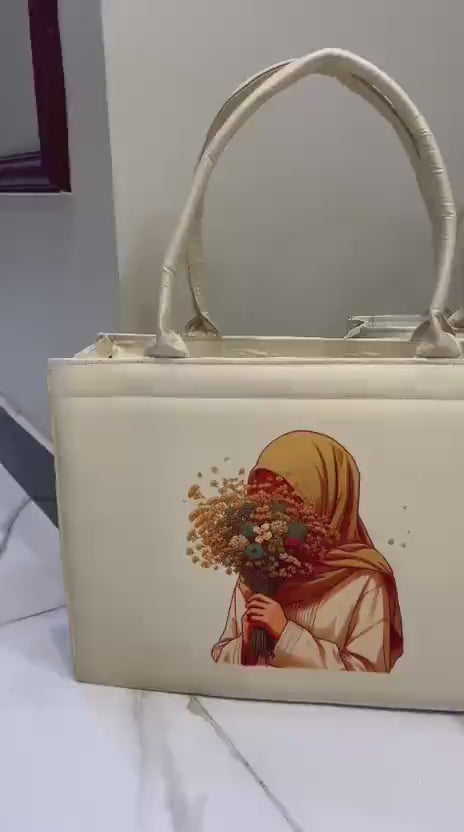 Girl's Canvas Printed Handbag