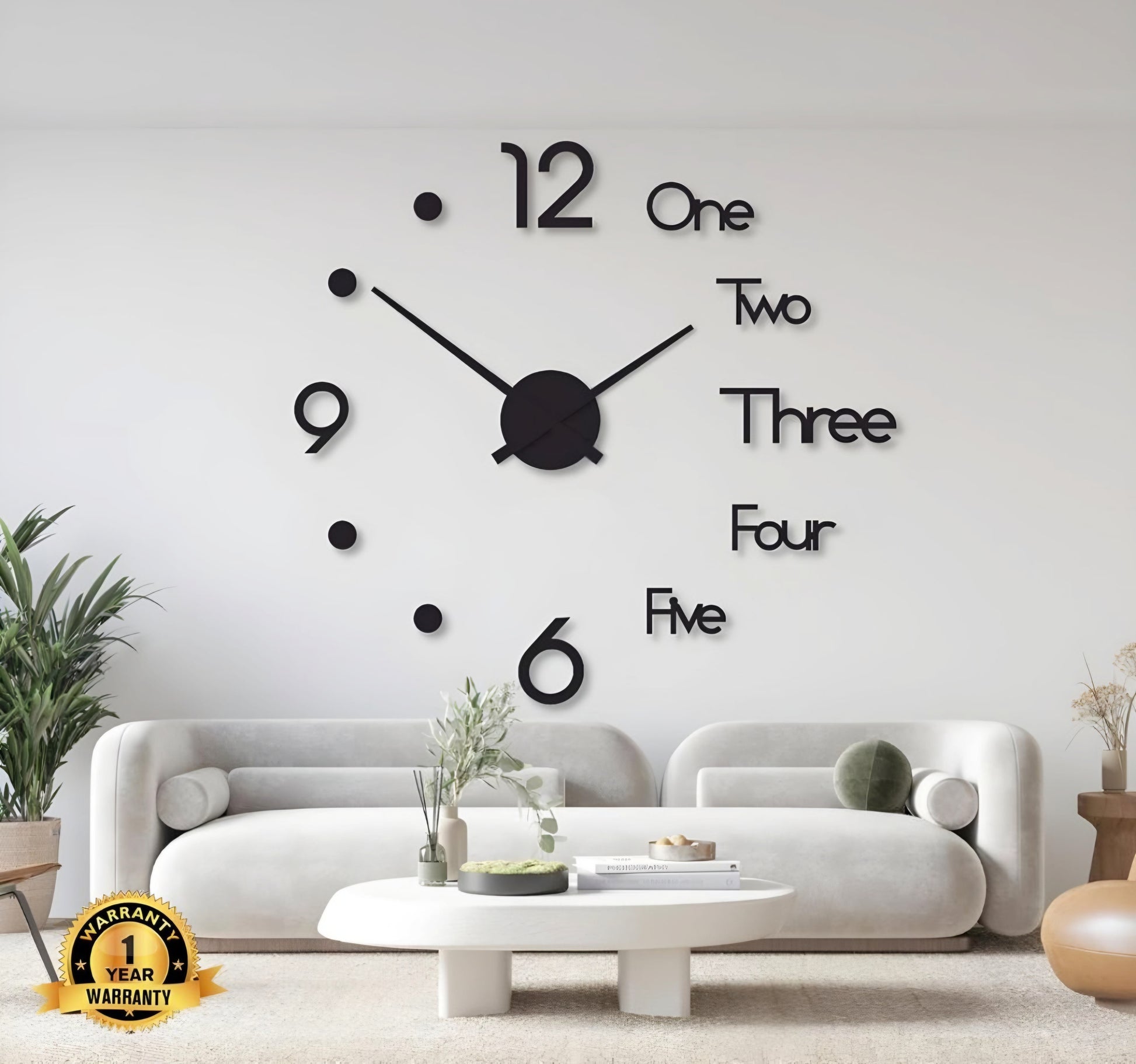 Modern Wooden Wall Clock
